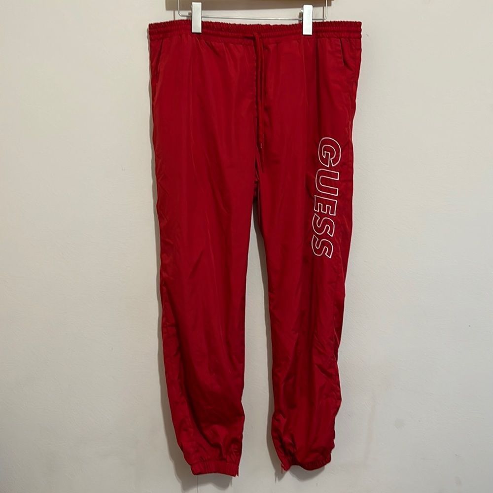 Guess Red Jogger Pants